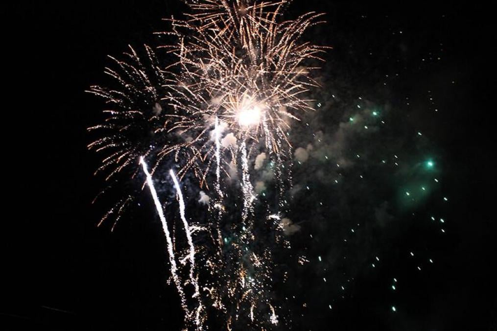 Fireworks in the sky