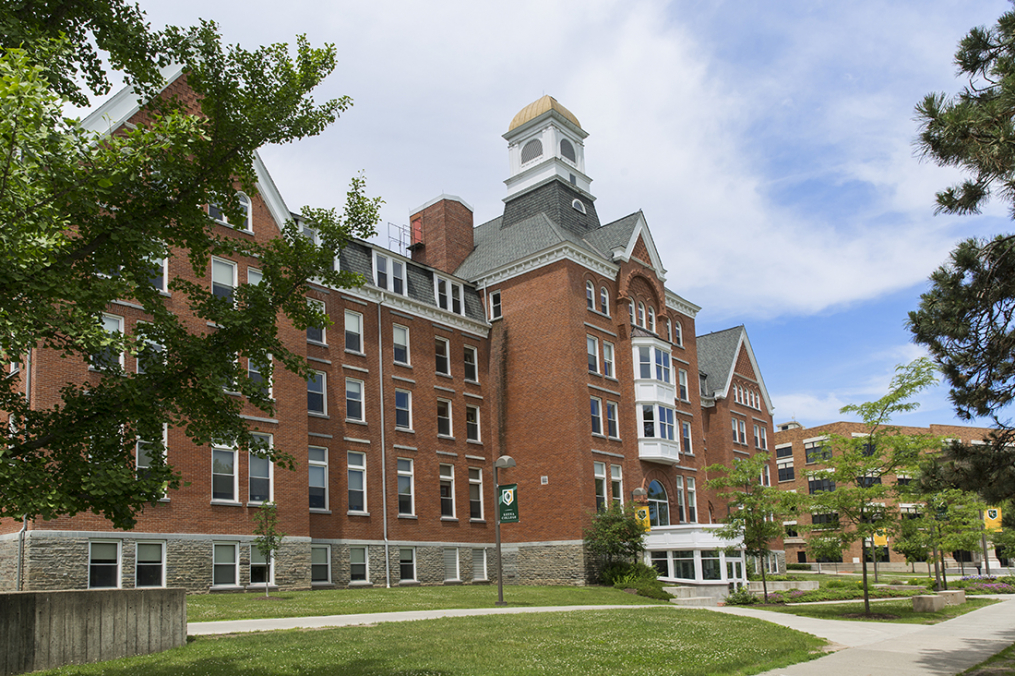 back view of Ball Hall