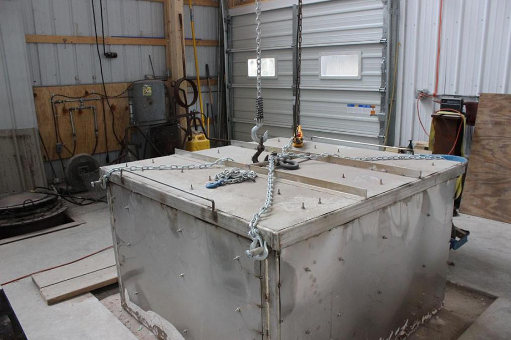 View from Inside sculptor Dexter Benedict's foundry.