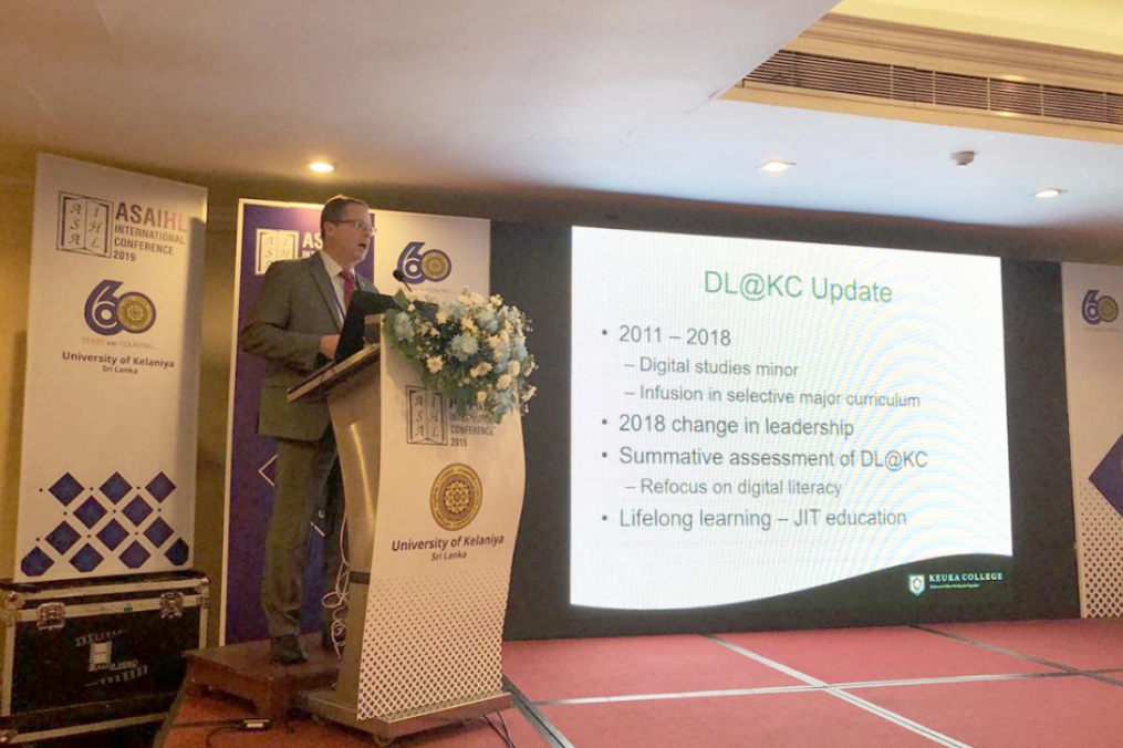 Mark Petrie gives the Plenary Presentation at the winter meeting in Sri Lanka
