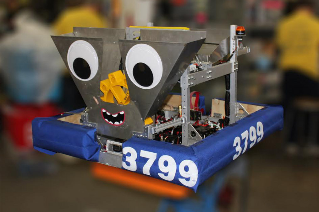 The robotics team had just six weeks to design and build "Gearhead."