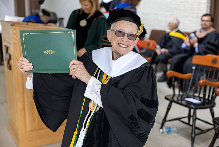 Dr. Barbara Allardice at 2023 Commencement